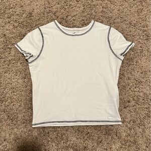Hollister white baby tee, size medium
